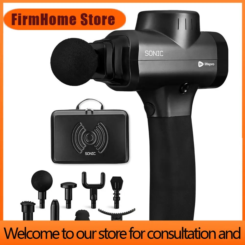Фото Массажер для глубокого массажа мышц FirmHome Store с 8 насадками и 5 скоростями для восстановления спортсменов №1