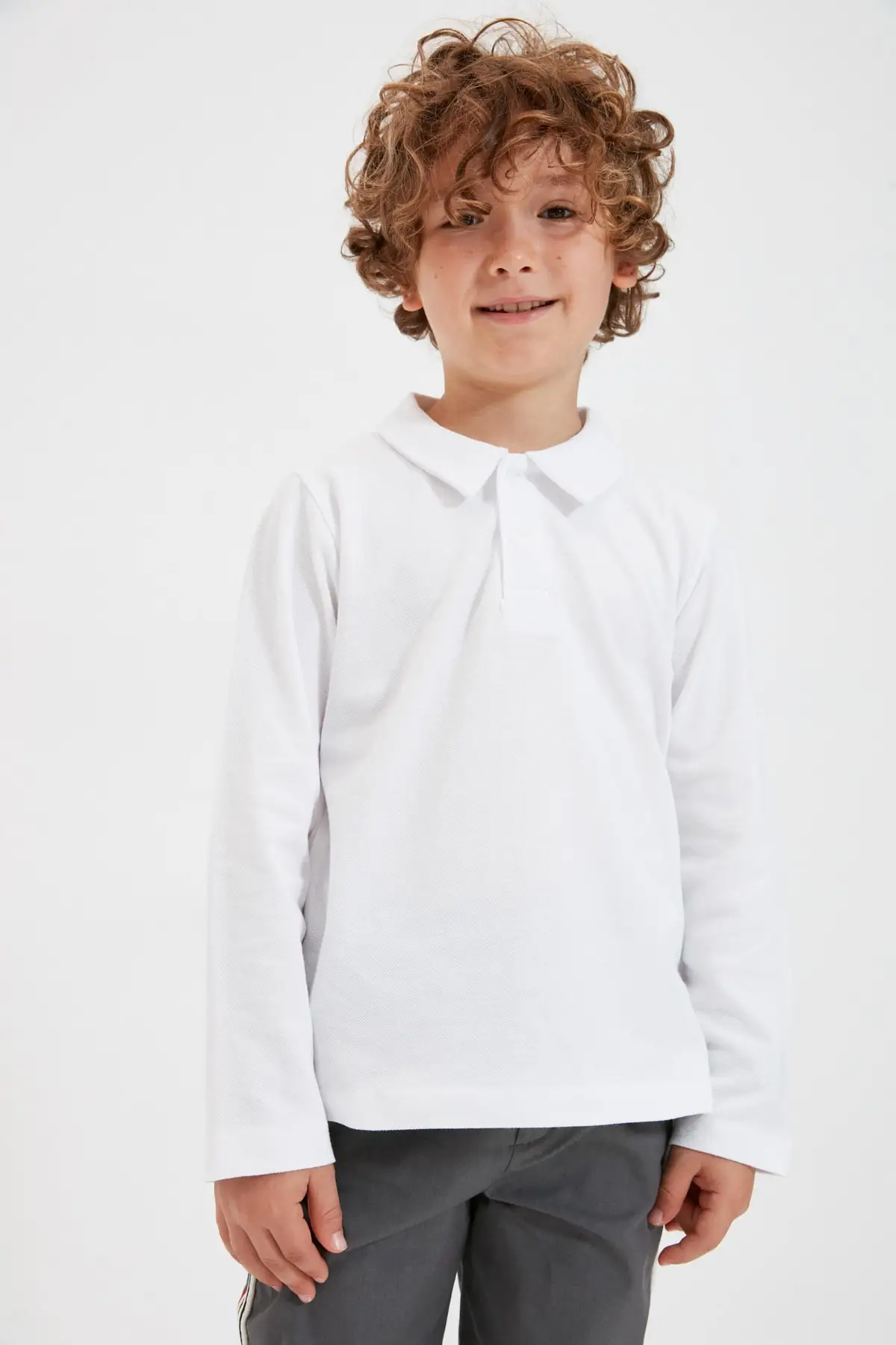 Мужская Базовая Трикотажная футболка-поло с воротником tkdow22po0008 | одежда