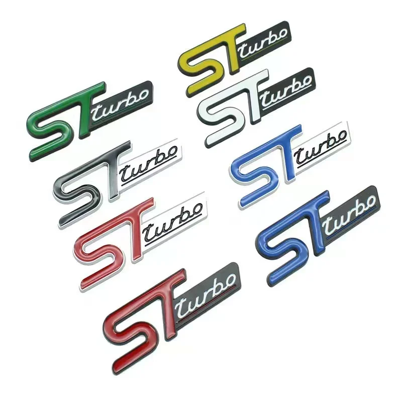 

Apply Ford ST TURBO center mesh label Fox Rui inter Ruijie ST body sticker track version sports rear tail label
