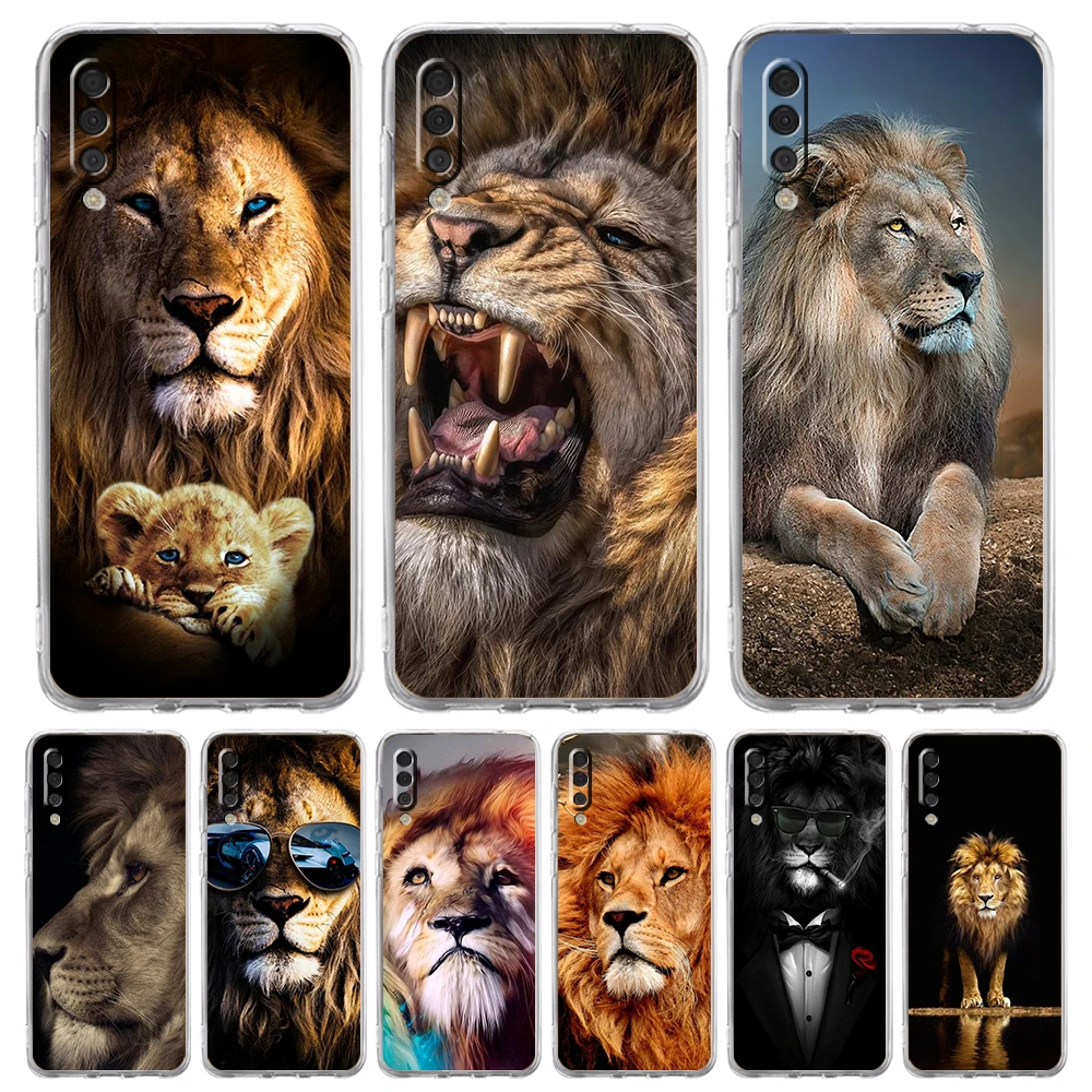 

Lion Animal Silicone Transparent For Samsung Galaxy A12 A22 A52 A02 A03S A50 A70 A10 A20 A20S A30 A40 Phone Case Shell Fundas