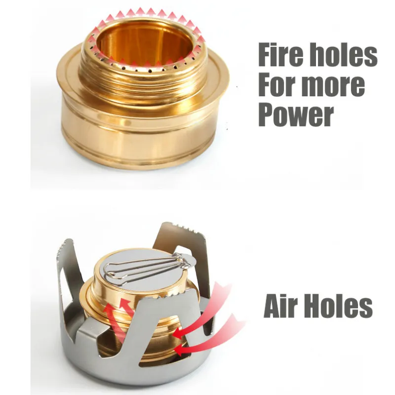 Сверхмощная латунная горелка для приготовления пищи с крышкой из алюминиевого