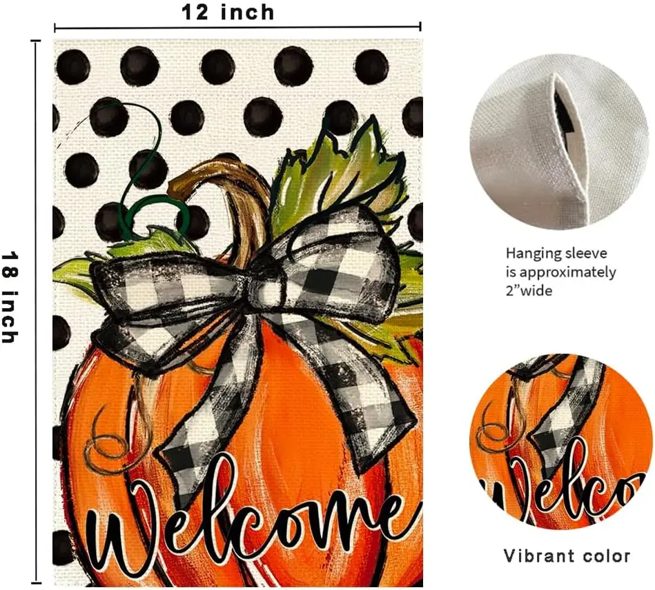 RABUSOFA осенний флаг 12x18 дюймов