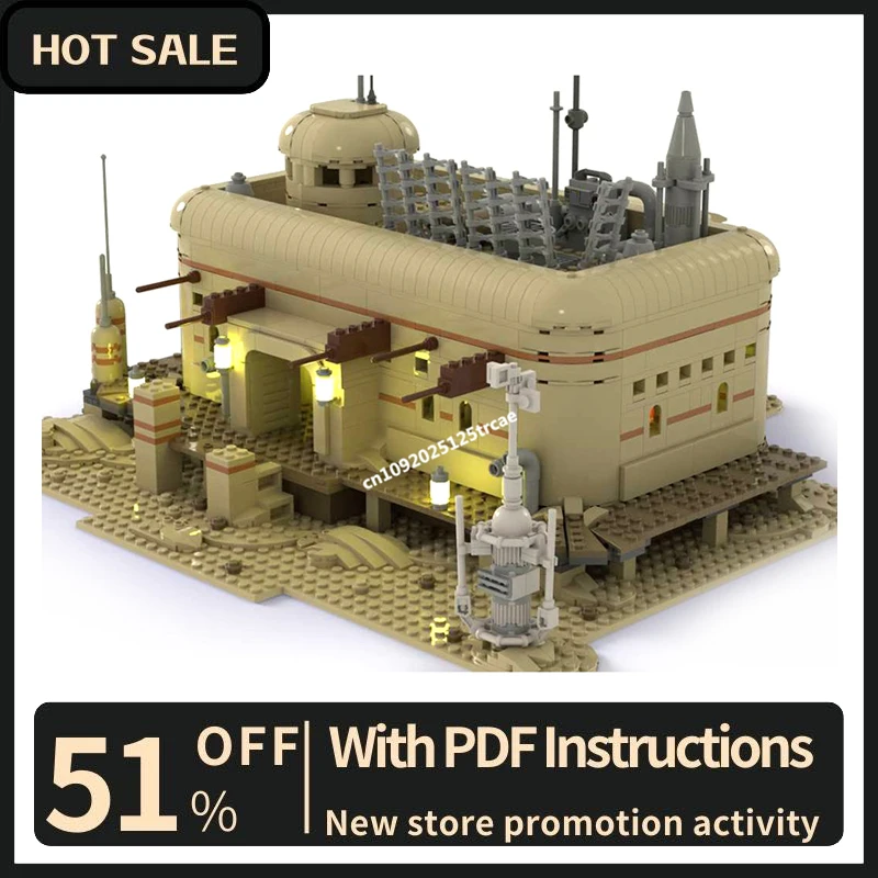 Новый знаменитый звездный боевой фильм Moc Freedtown Cantina космические войны модель