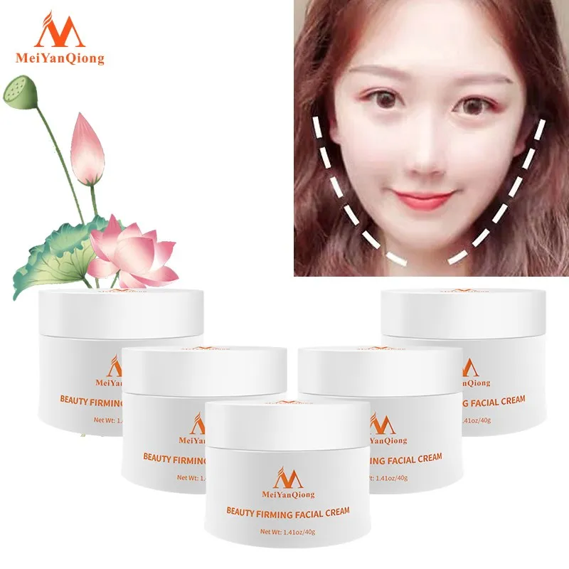 

5PCS Face-lift Slimming Face Cream Skin Care Face Lifting Firming Massage Cream Anti-Aging Moisturizing Beauty Anti-Wrinkle