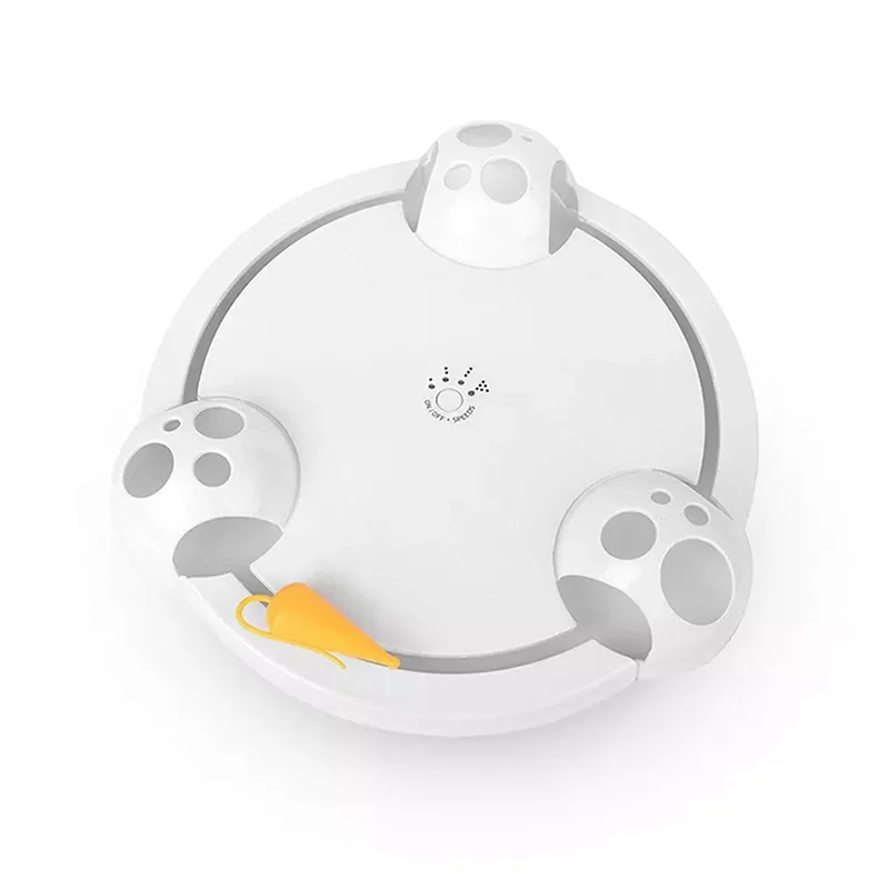 

Toy Catch the Mouse Interactive Training Mouse Funny Toy Playing with Cute Mice Scratcher Pad Rotating Pet Toys