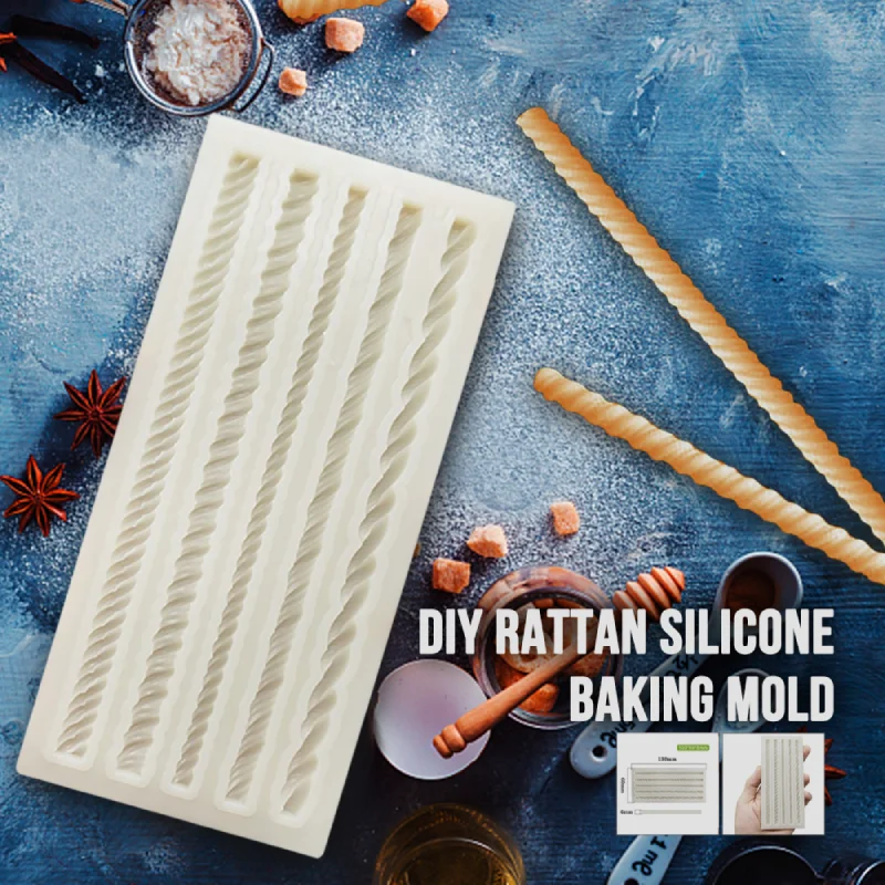 

New Rope Silicone Molds Sugarcraft Cake Moulds Chocolate Fondant Christmas Lace Mould Cake Decorating Tools Bakeware