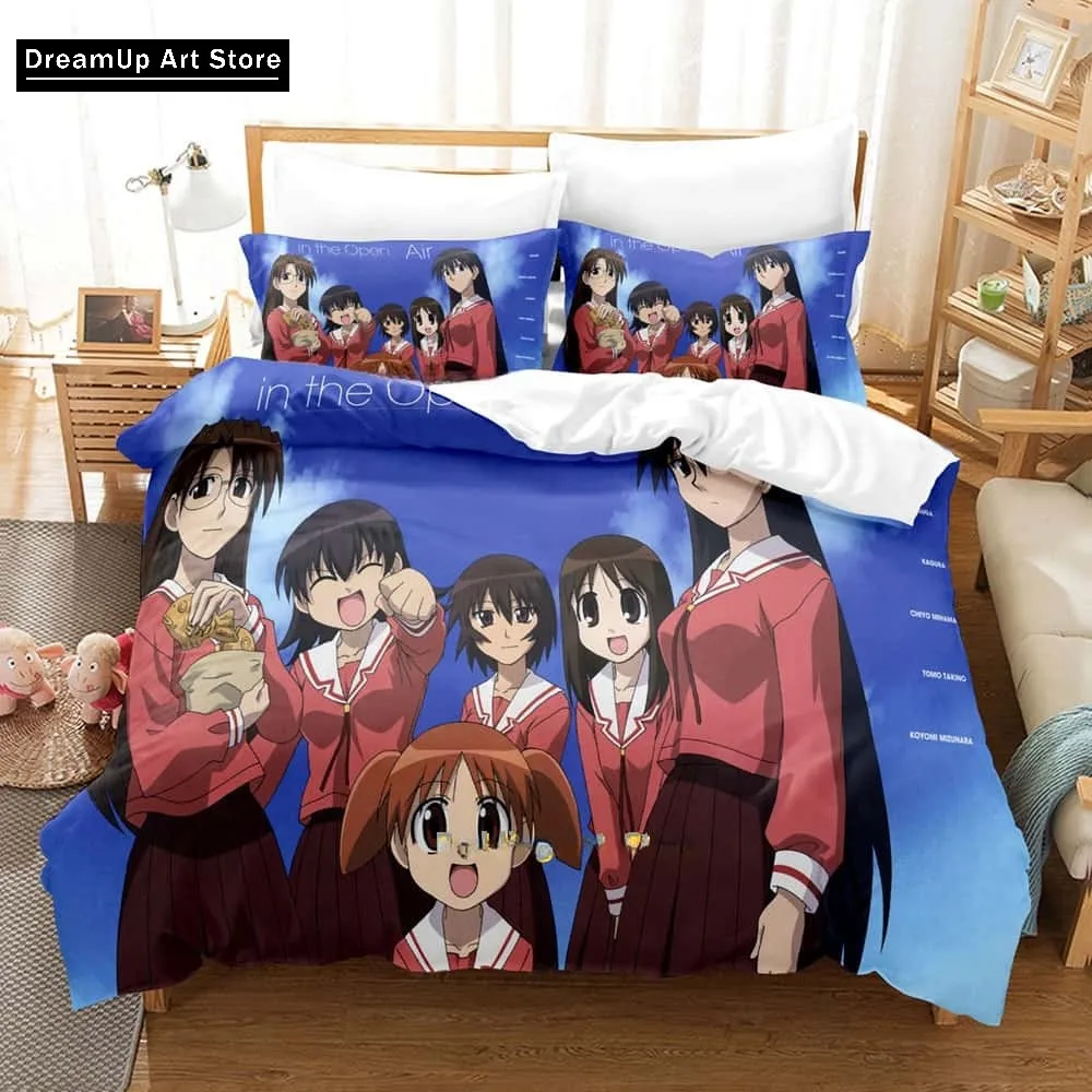 Модный комплект постельного белья с 3D принтом аниме Azumanga Daioh для мальчиков и