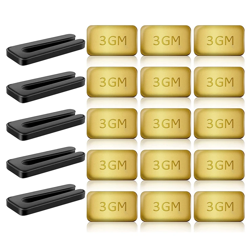 

20 шт. блесток потолочного вентилятора, включая 5 эластичных зажимов для балансировки вентилятора и 15 шт. металлических самоклеящихся весов ...