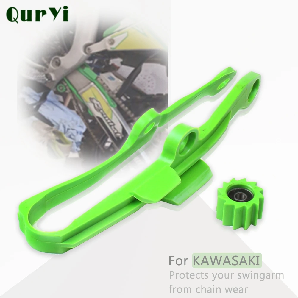 

Зеленая направляющая для слайдера цепи мотоцикла, маятниковый ролик для KAWASAKI KXF250 KXF450 KX250F KX450F KXF 250 450 2008-2019 KX 250F 450F
