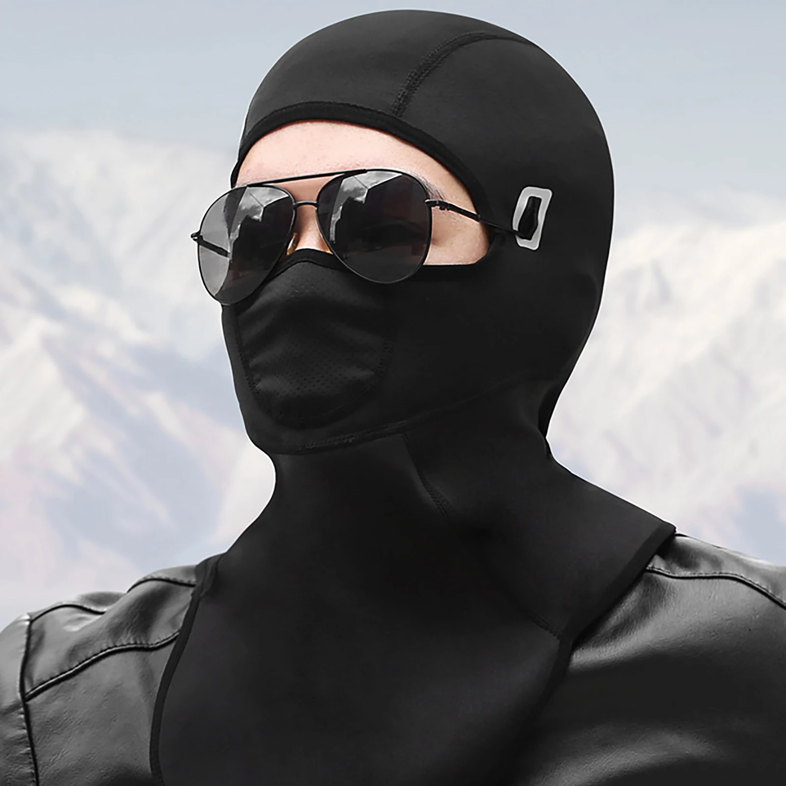 

Winter Motorcycle Balaclava Face Mask Motorcycle Helmet Liner Riding Headgear Breathable Thickened Velvet Face Cover Headwear