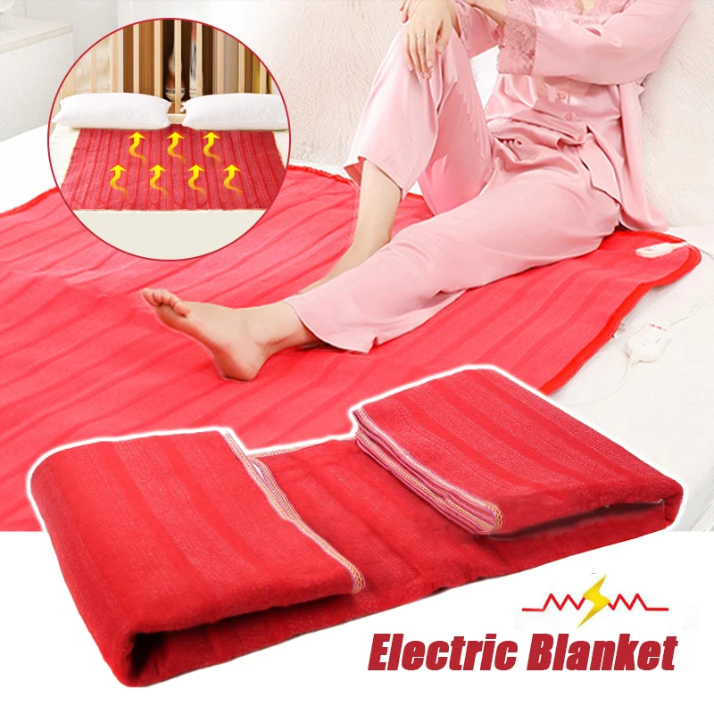 

220V Winter Electric Blanket Heater Single Body Warmer Heated Blanket Thermostat Electric Heating Blanket