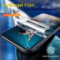 4pcs protective hydrogel film for huawei honor v40 5g view 30 v30 pro screen protector hd film
