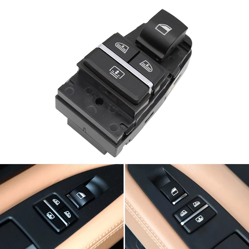 

61319352183 Car Rear Left Right Electric Power Window Lifter Switch Mirror Button For-BMW 5GT 6 7 Series F07 F06 F01 F02