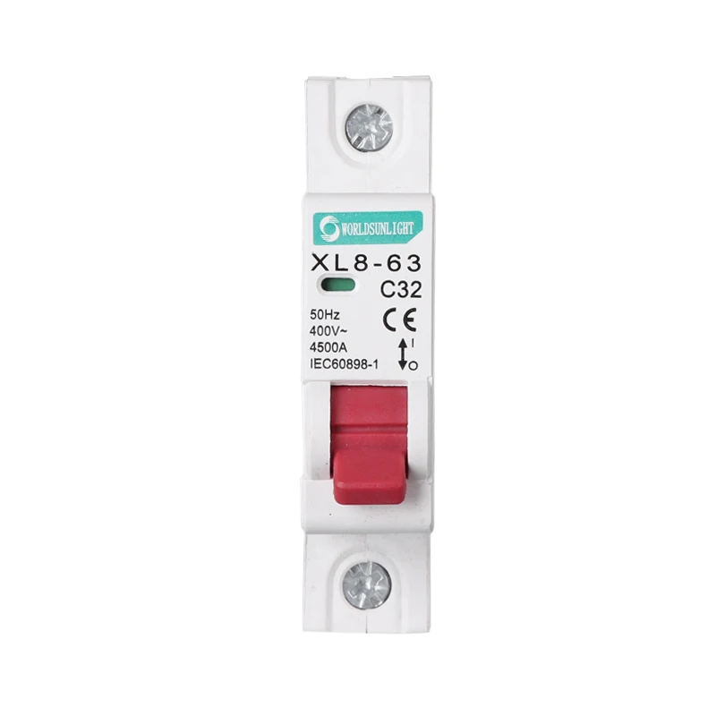 XL8-63 1P AC MCB C Тип 230/400V ~ 50HZ/60HZ Мини автоматический выключатель 10A 16A 20A 25A 32A 40A 50A 63A |
