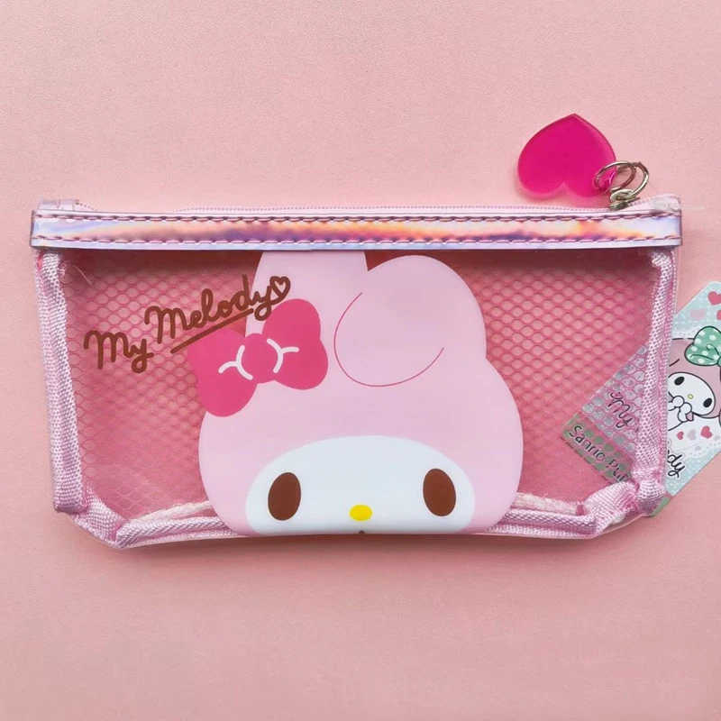 Sanrioed Cinnamoroll My Melody Kuromi XO Purin Dog Kittly аниме кавайная канцелярская ручка макияж карман