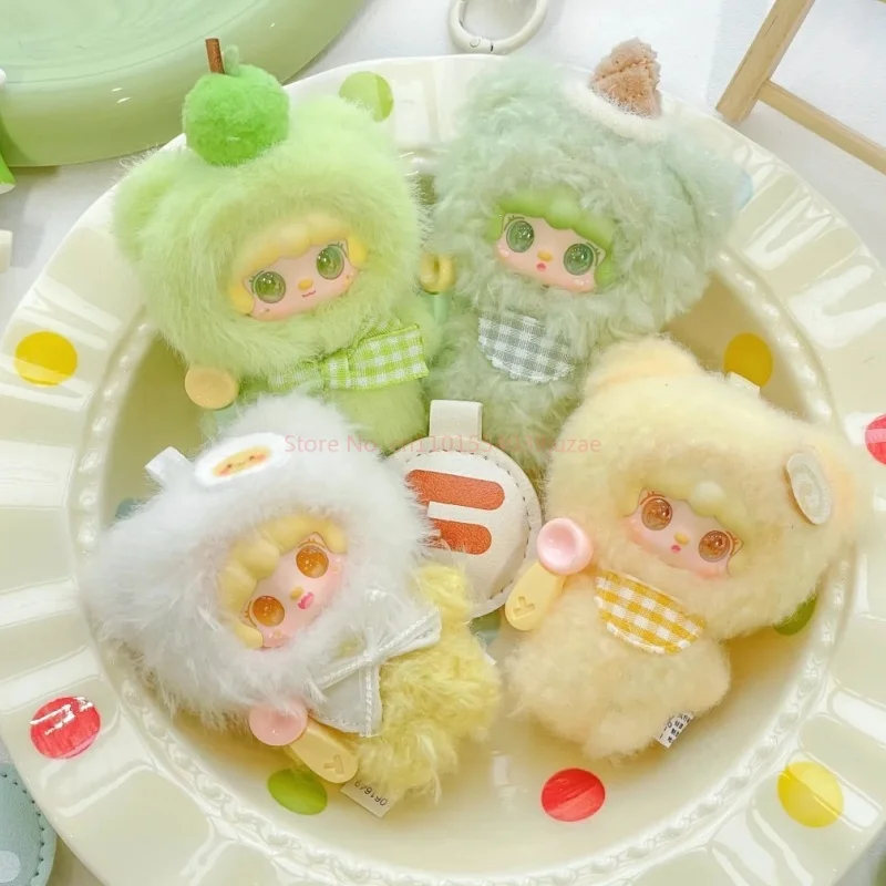 Фото Оригинальная плюшевая игрушка-подвеска Yooki Hello I'M Eating Series Mini Blind Box, аксессуар для сумки, подарок на день рождения, таинственная коробка-сюрприз, игрушки-подвески в сумке, подарок №5