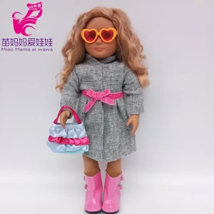 Кукольная одежда для рожденных кукол 43 см пледы и твида костюм для кукольных нарядов 18 дюймов