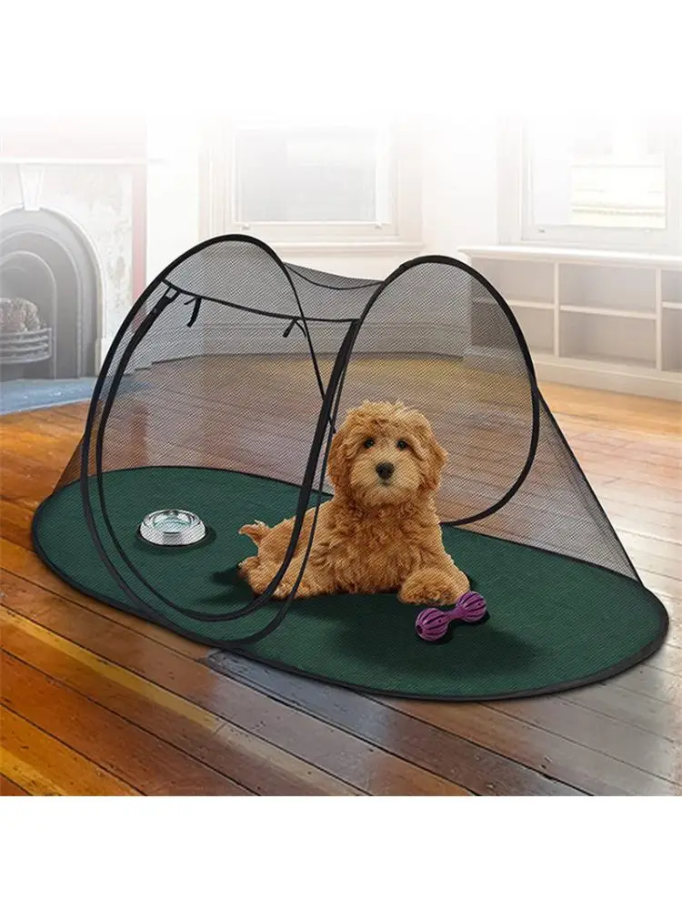

Outdoor Foldable Pet Mosquito Net Household Breathable Anti-bite Tent Cat Kennel Dog Kennel