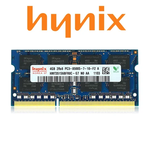 Hynix чипсет для ноутбука ОЗУ 4 ГБ 8 ГБ DDR3 DDR3L PC3 PC3L 8500S 10600S 12800S 1066 МГц 1333 МГц 1600 МГц память для ноутбука SODIMM