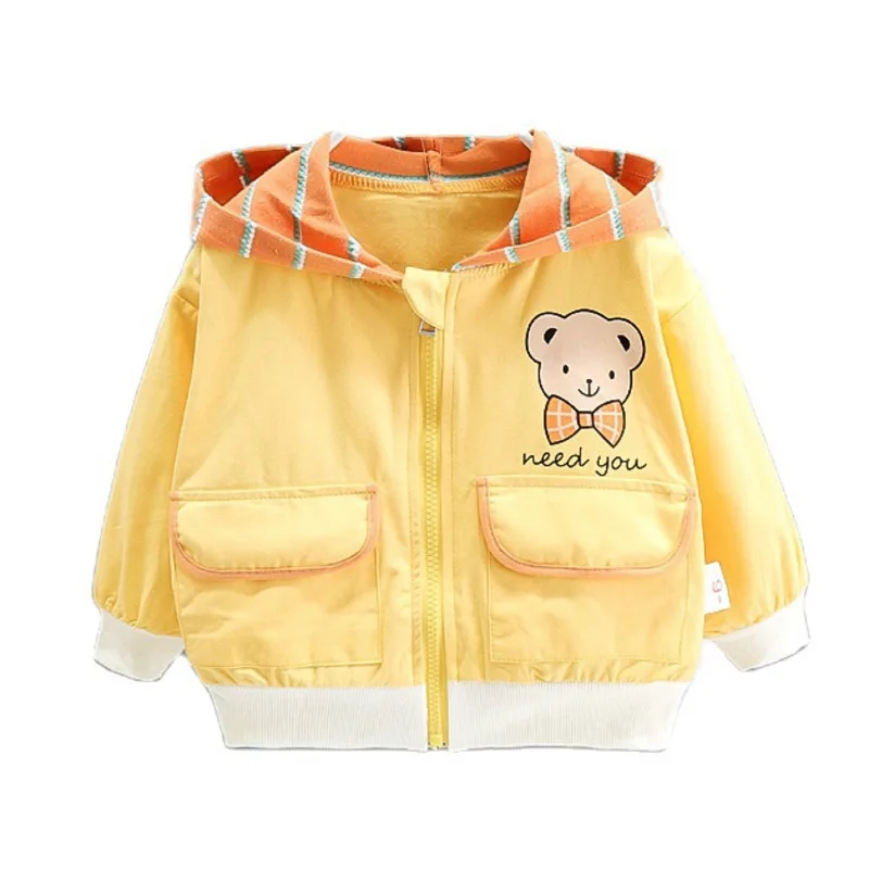 

Children Casual Clothes New Spring Autumn Kids Girl Cartoon Lovely Hooded Jacket Baby Toddler Fashion Clothing Infant Sportswear