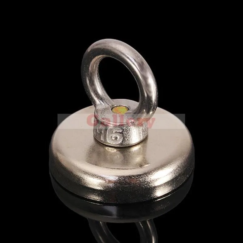 

3 Pcs Lot N35 42x39mm Eyebolt Ring Magnet Strong Salvage Tool Magnet Strong