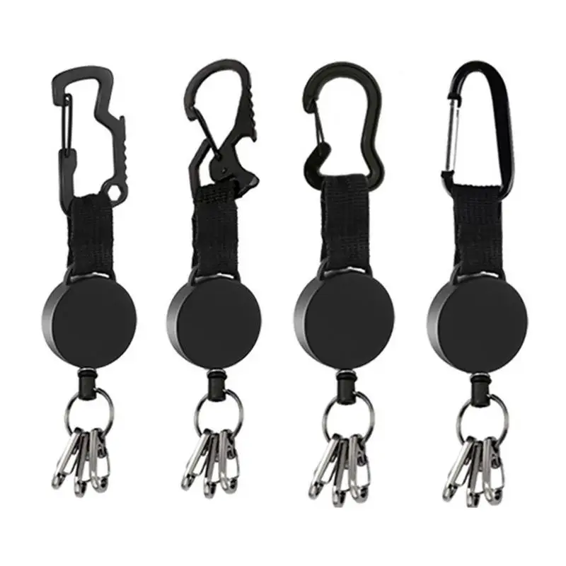 

Multi-function Retractable Carabiner Car Side Awning Anchor With Securing Hook Accessory For Tent Tarp Outdoor Camping Supplies