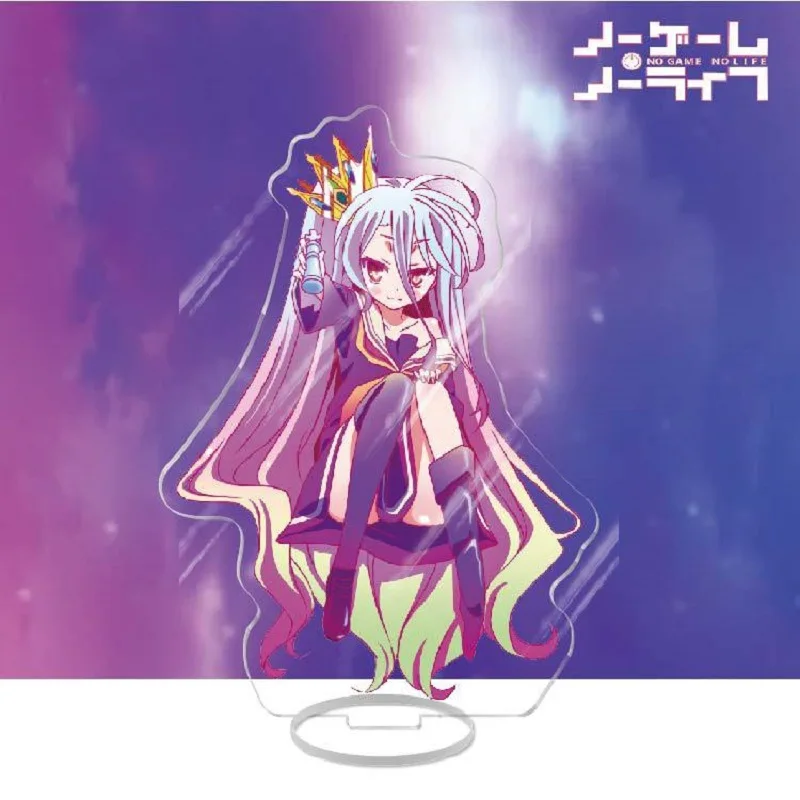 Японское аниме NO GAME LIFE фигурки Shiro Hatsuse Izuna акриловые подставки для косплея модель