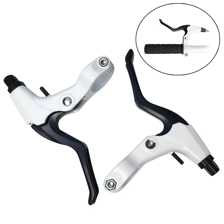 

1 Pair Mountain Bicycle Handle Brake Levers Aluminium Alloy 3-Finger Bicycle Shifter Brake for Riding Cycling Disc Brake Levers