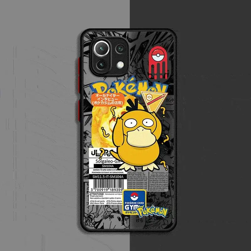 Чехол для телефона в стиле аниме Покемоны Gengar Xiaomi Redmi 13C1 2 5G 10C 12C 9 10 9A 9T 9C A1 A2 Plus K40 Pro