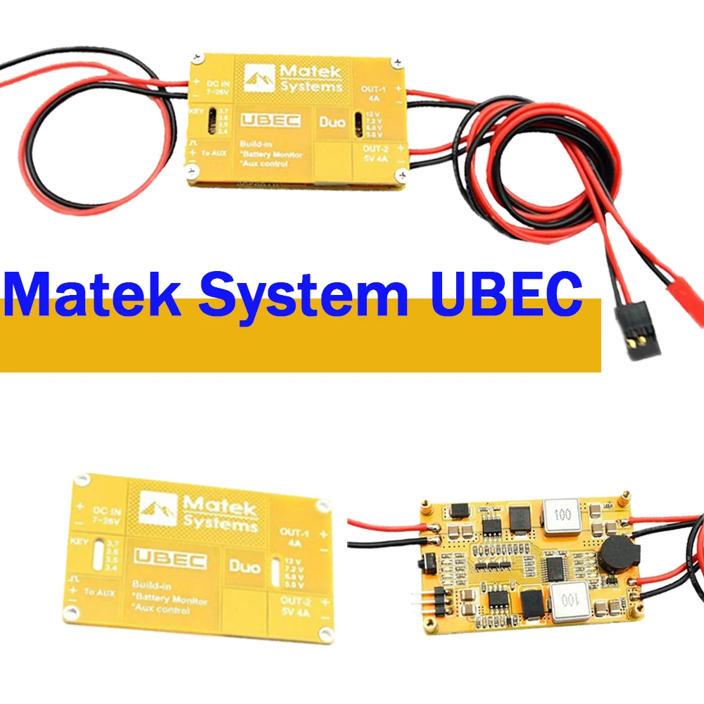 

Matek System UBEC DUO 5V-12V 4A двухканальный выход для радиоуправляемого квадрокоптера радиоуправляемого самолета радиоуправляемого мультикоптера UBEC модель питания