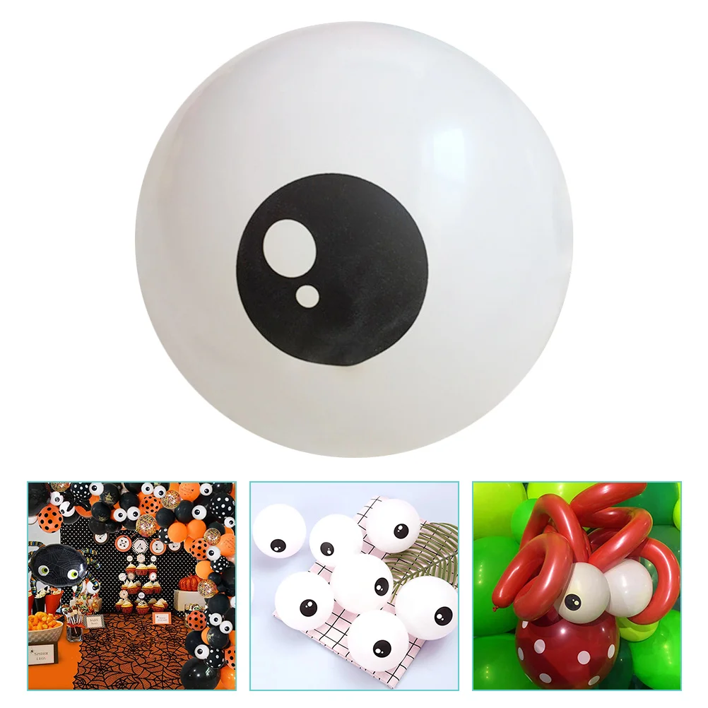 

Balloons Eyeballballoon Eye Latex Party Decorations Eyeballs Inflatable Scary Creepy Whiteround Decor Arch Inch Kit Birthday