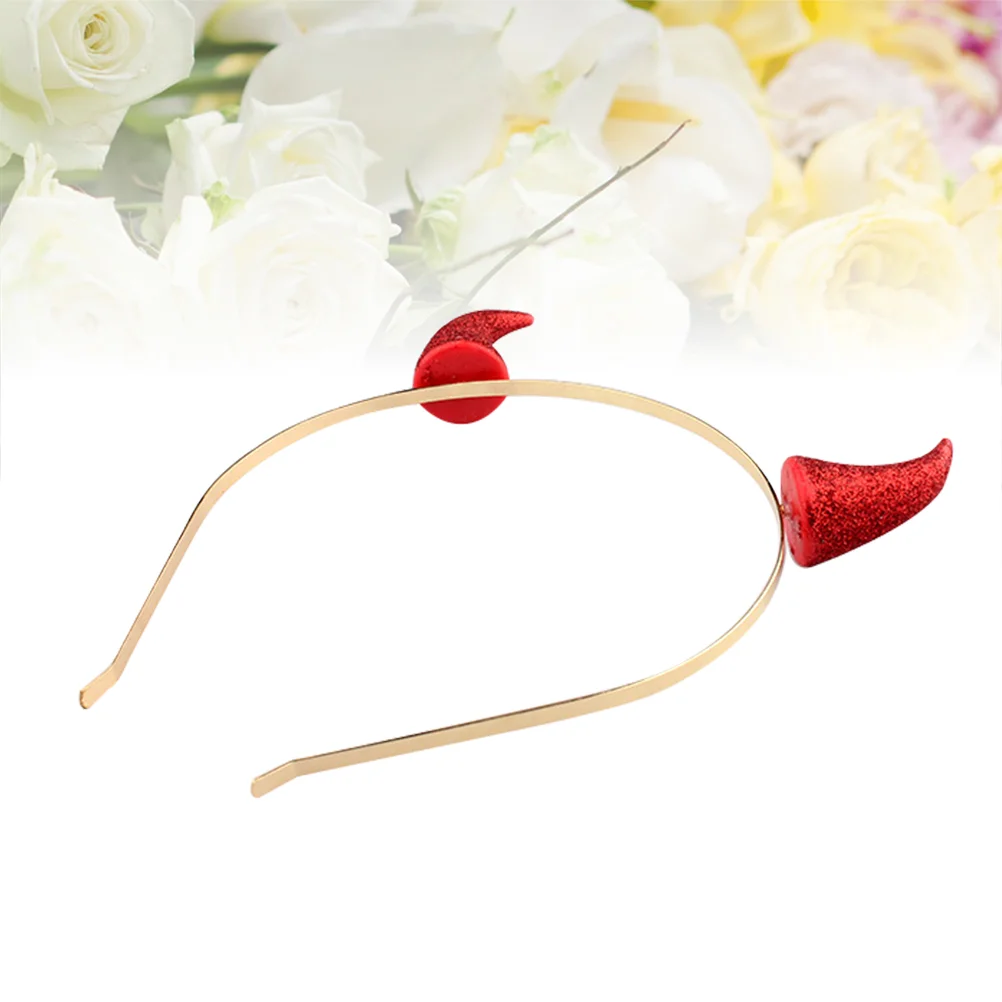 

Make Headband Halloween Hair Hoop Horn Headdress Headgear Cosplay Men Women Party