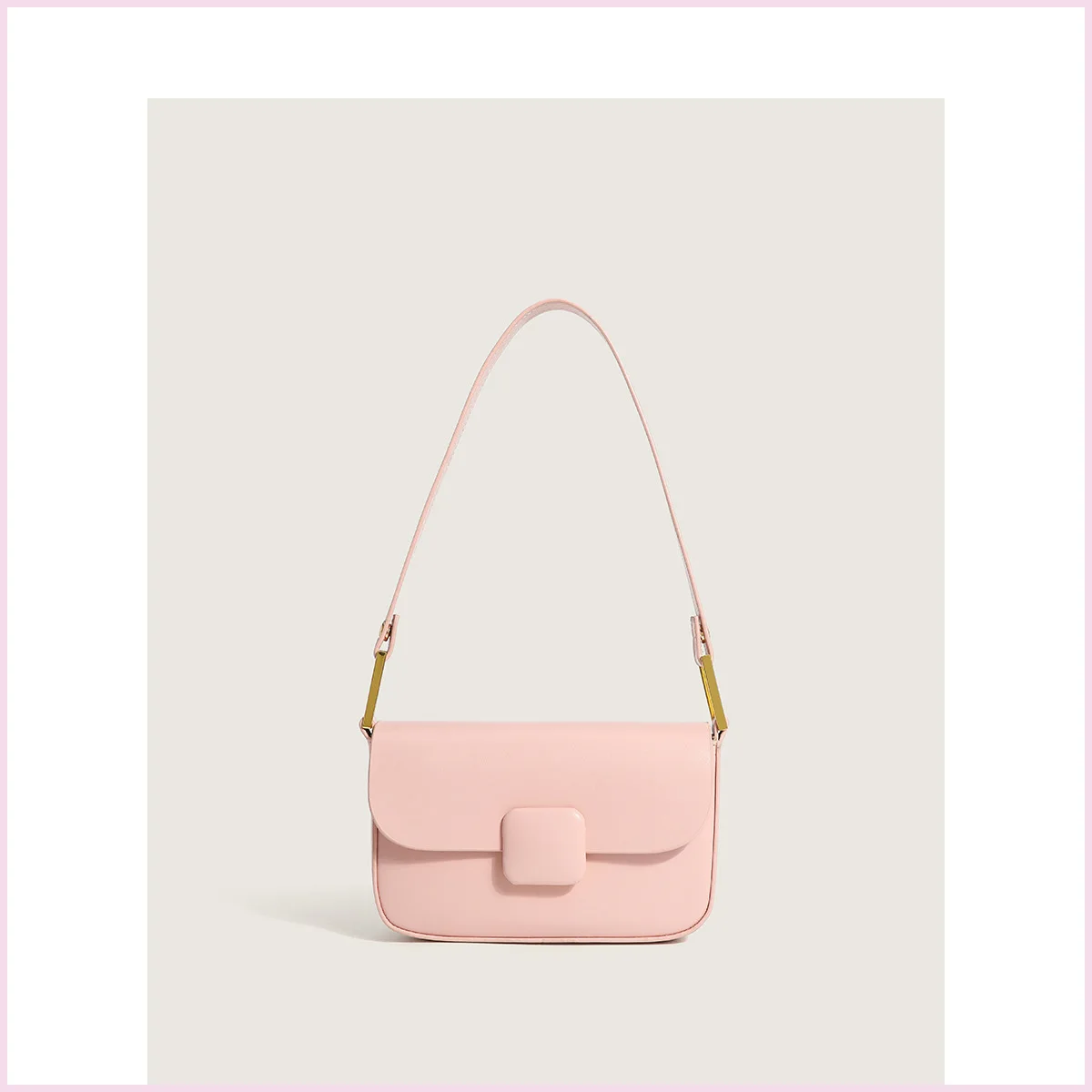 

Women Bags Free Shippin 2022 Korean Version Of The New Tofu Bag Fashion Single Shoulder Underarm Bag Square Buckle Solid Color