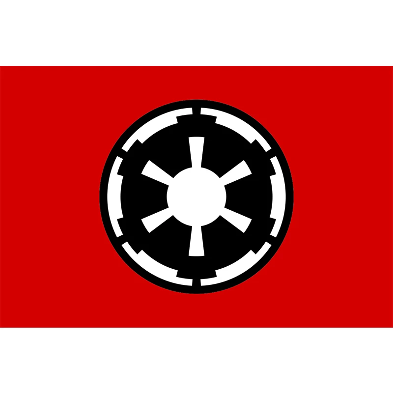 Галактическая Империя флаг Jemony 90x150 см красный | Дом и сад