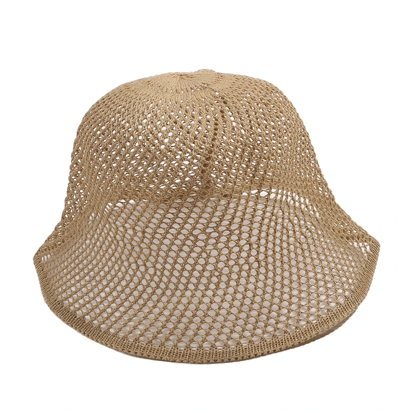 Панама женская с вырезами тонкая дышащая шляпа от солнца Пляжная Складная в