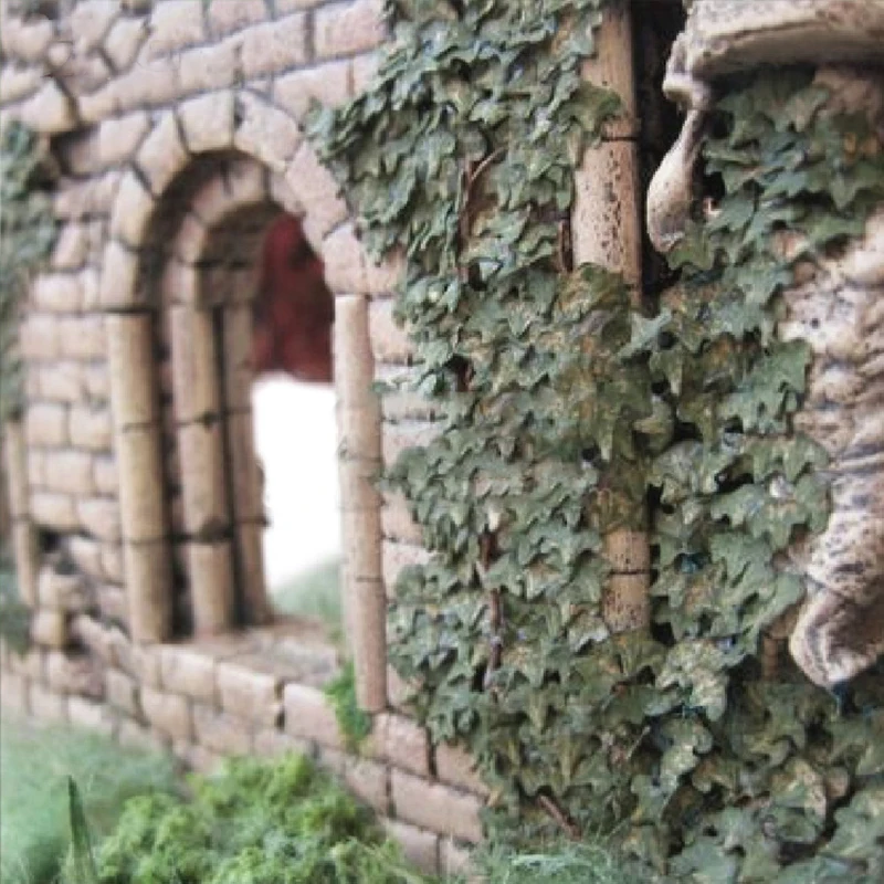 

DIY масштабная модель сцены Падающие листья Осенняя сцена дерево садится DIY растение Ландшафтная платформа военный солдат здание