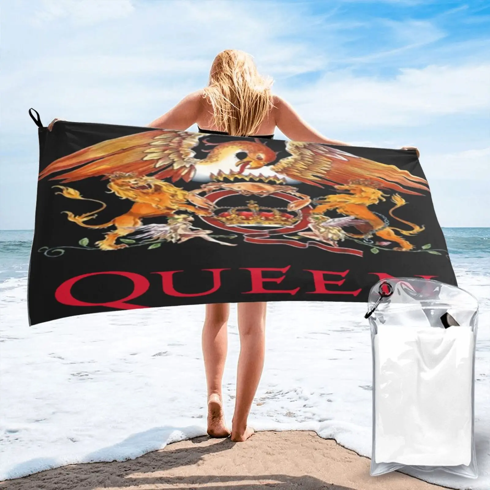 

Большая X-футболка QueenBlack, пляжное полотенце, полотенце для лица для ванны и сауны, Пляжное банное Большое пляжное полотенце, халат для женщин