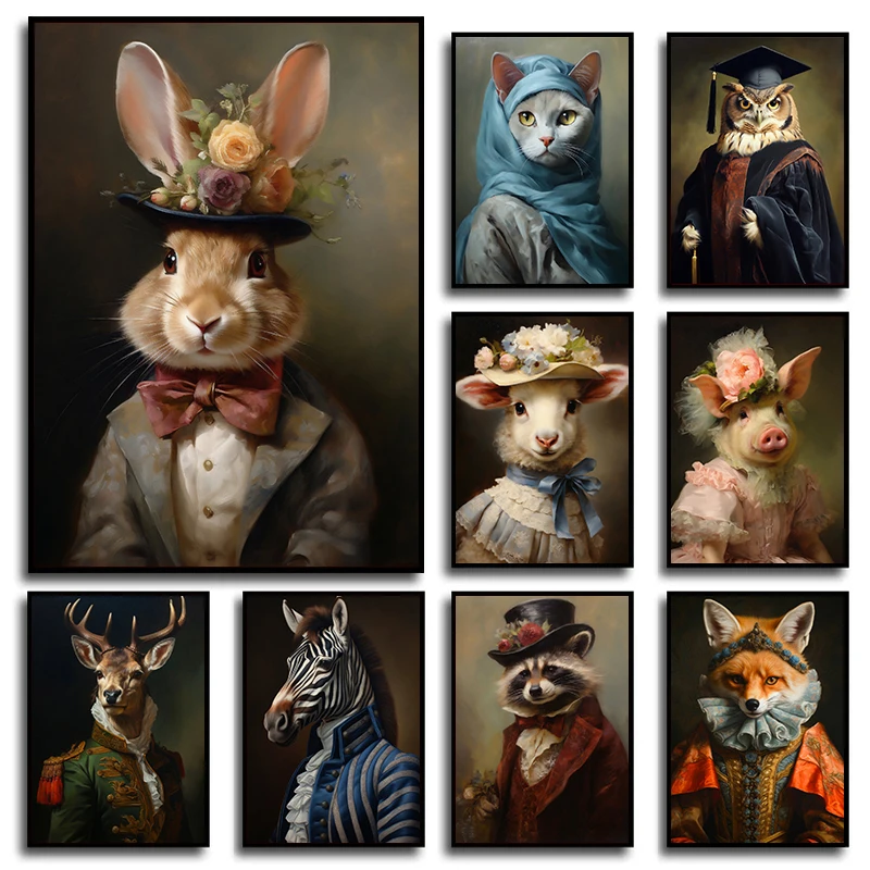 Картина на холсте с изображением животных