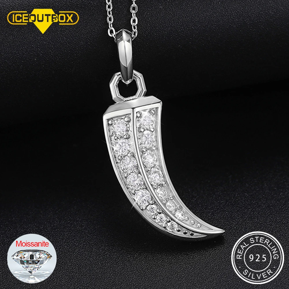 

Real Moissanite Roman Claw Pendant For Women Men 925 Sterling Silver Pendant Necklace Hip Hop Fashion Style Jewelry Pendants