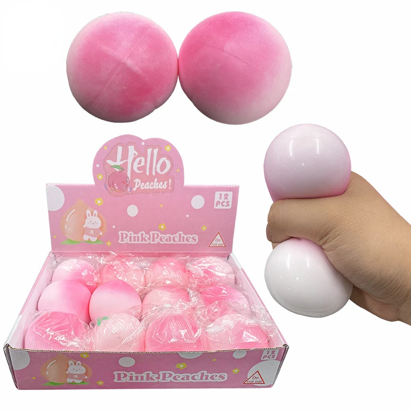 

Игрушка-антистресс Hello Pink Peach, медленно восстанавливающая форму