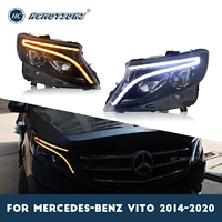 hcmotionz headlights for mercedes benz vito 2014 2020 valente marco polo eqv v class w447 metris car led front lamps assembly