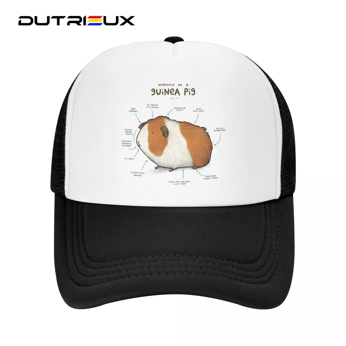 

DUTRIEUX Fashion Anatomy Of A Guinea Pig Baseball Cap Women Men Breathable Animal Pet Hat Sports Snapback Hats Summer Caps
