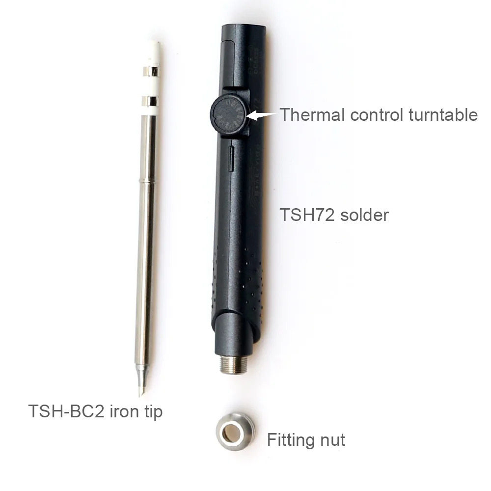Портативный мини-паяльник SH72 DC 12-24 В регулируемая температура 200-400 ℃