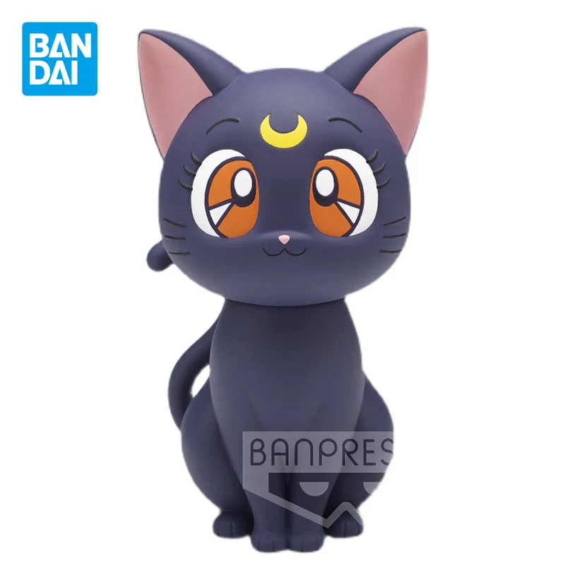 

Фигурка аниме Bandai, фигурка Сейлор Мун, фигурка SOFVIMATES Luna, игрушки для детей, подарок, Коллекционная модель, украшения
