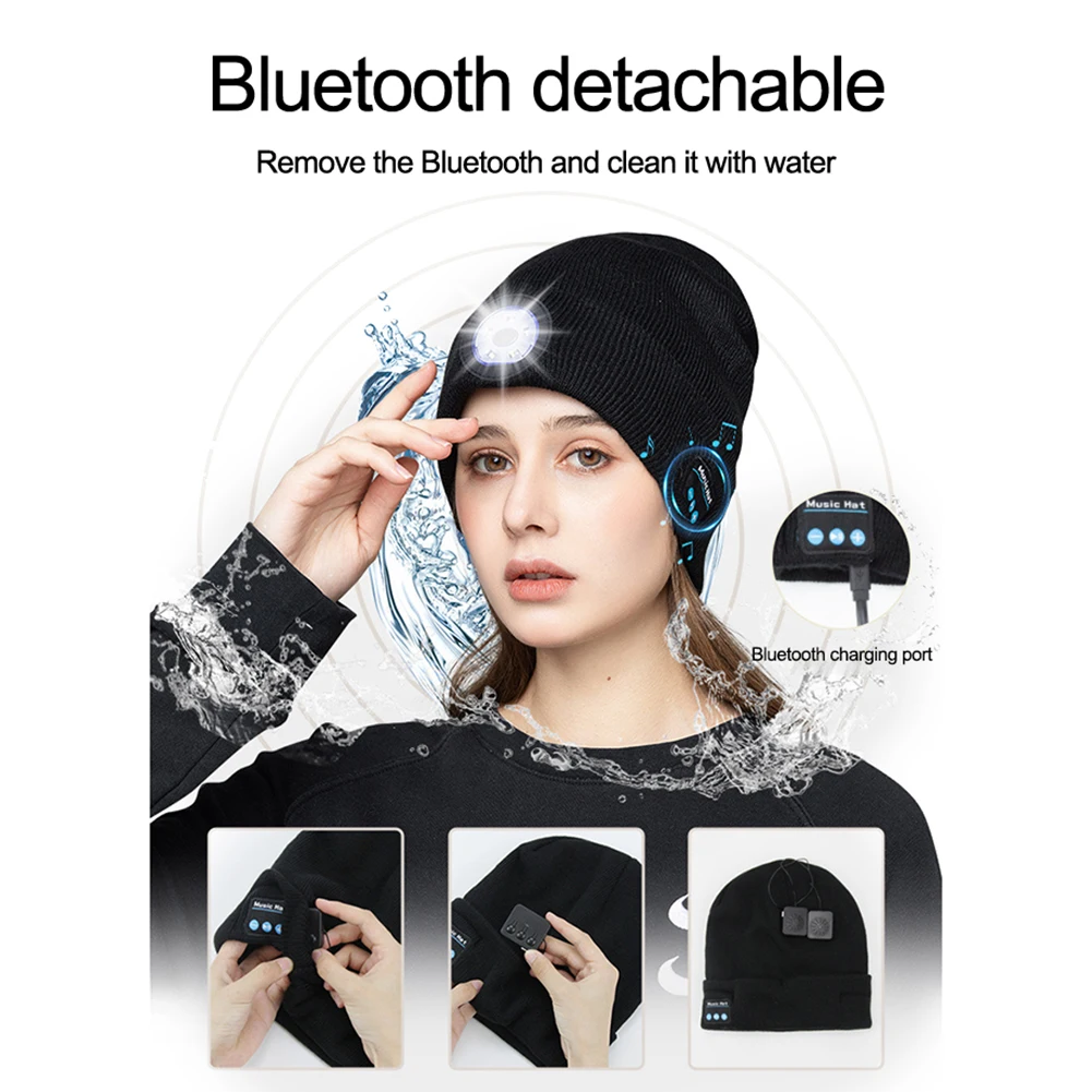 

Bluetooth облегающая шапочка с USB-кабелем для рыбалки, бега, работы на открытом воздухе, термоперезаряжаемые беспроводные наушники