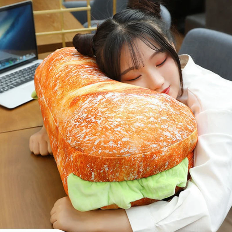 

Складная подушка в виде гамбургера, Подушка для сна, диван, сиамская подушка, превращающаяся кукла, Рождество, Хэллоуин, забавный подарок на ...
