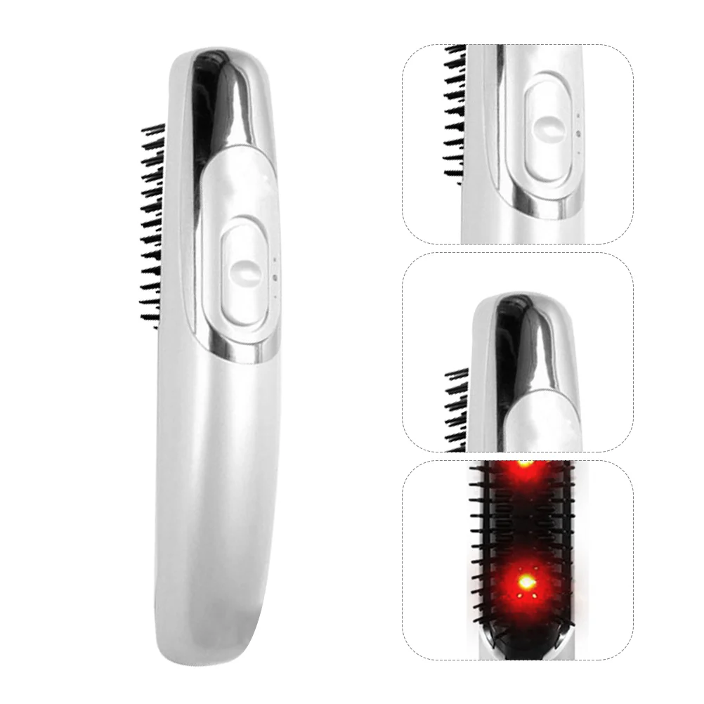 

Women Men Using Multipurpose Hairdressing Comb Electric Scalp Massage Comb