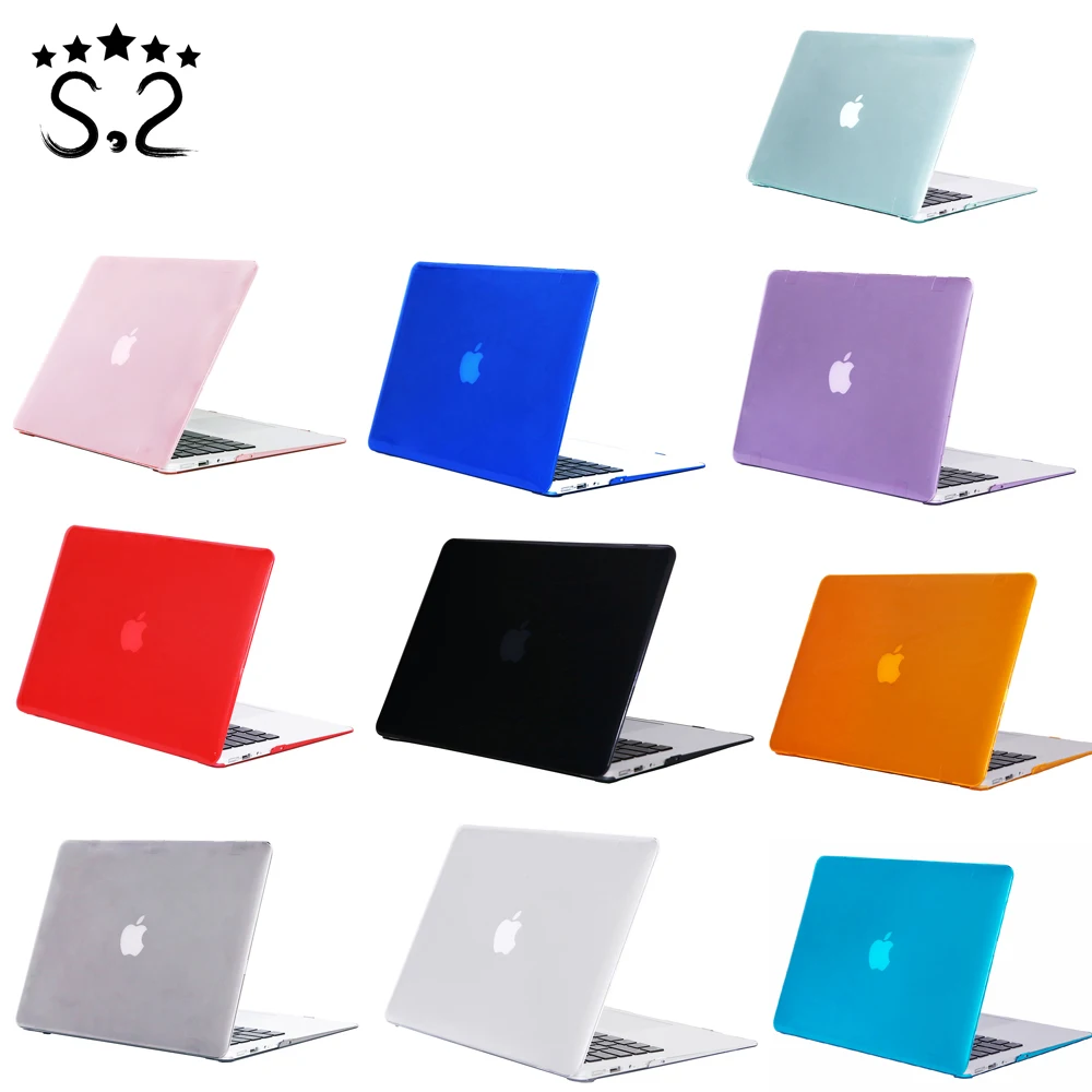 

Матовый/Кристальный чехол для ноутбука Macbook Air 11,6 дюйма 13,3 дюйма A1369 A1466 A1370 A1465, профессиональный защитный чехол, оболочка 2010-2017