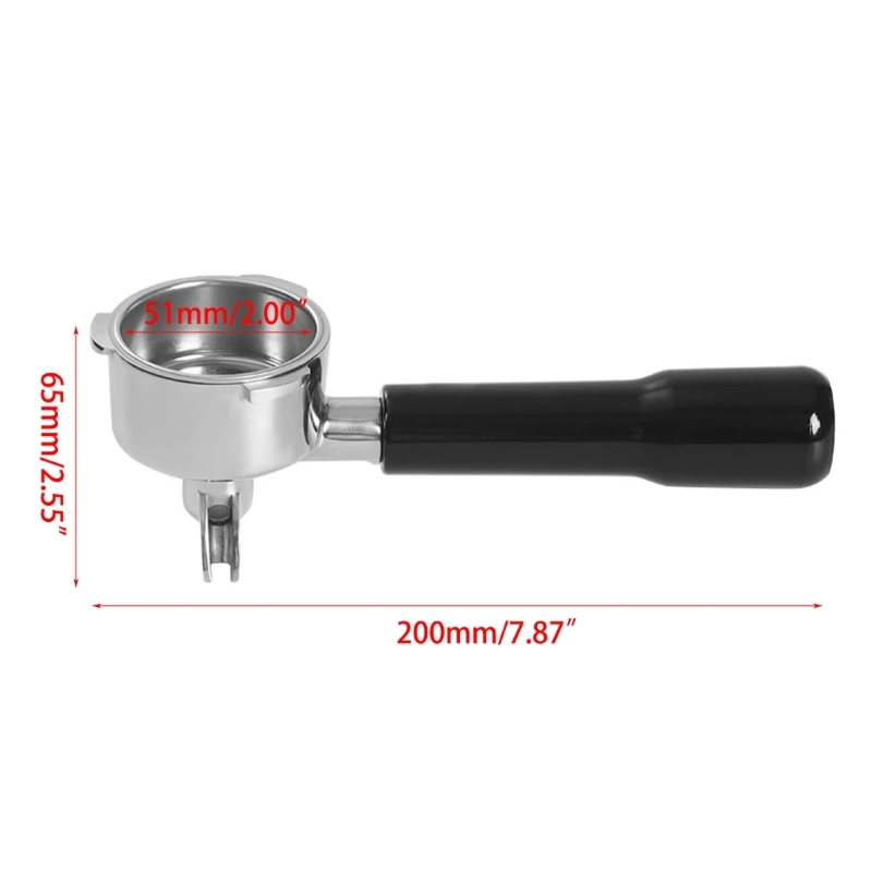 Бездонный держатель фильтра Portafilter для ручки кофемашины Donlim Espresso