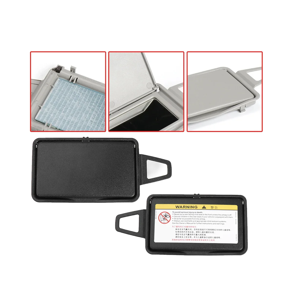 A2118100410 передние правые солнцезащитные зеркальные колпачки для W211 W219 2003-2010 Черный